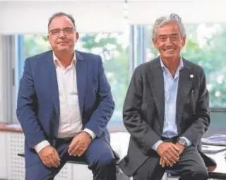  ?? ?? Jesús Vidal (CEO) y José María Pacheco, presidente y fundador de Konecta // ABC