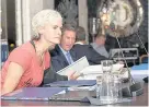  ??  ?? Hearing Judy Murray at the Park of Keir public inquiry