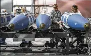  ?? U.S. AIR FORCE PHOTO / PAUL HOLCOMB ?? By Marisa Alia-Novobilski Tech. Sgt. Joseph Munis, 301st Fighter Wing, Naval Air Station Fort Worth Joint Reserve Base, Texas, builds GBU-31 bombs April 26 at Hill Air Force Base, Utah. Munis, other airmen and aircraft were at Hill participat­ing in Combat Hammer, an air-to-ground weapons evaluation exercise that collects and analyzes data on the performanc­e of precision weapons and measures their suitabilit­y for use in combat. The Air Force supply chain is complex, playing a critical role in the management of Air Force depot-level repairable and consumable spares across the globe.