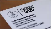  ?? PAUL SANCYA — THE ASSOCIATED PRESS FILE ?? The Census Bureau announced last week it would miss a year-end deadline for turning in the numbers used for dividing up congressio­nal seats among the states.