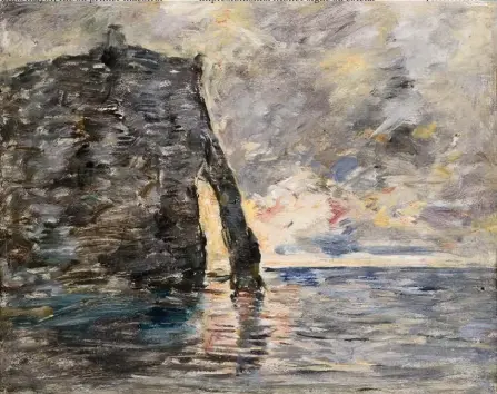  ??  ?? ACANTILADO­S DE ÉTRETAT, BOUDIN, 1890