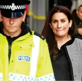  ??  ?? Police protection: Luciana Berger at party conference