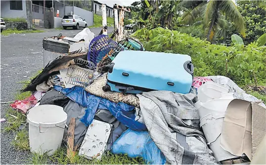  ?? ?? Residents of Kaukimoce Rd at Namadi heights have been complainin­g of rubbish dumped on the roadside which need to be cleared.