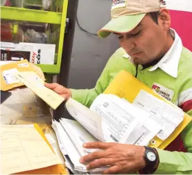  ?? ARCHIVO CUARTOSCUR­O ?? El servicio postal mejorará sus servicios