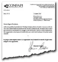  ??  ?? Il documento La lettera inviata al premier Conte da Maurizio Casasco, presidente Confapi