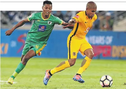  ?? / ANESH DEBIKY/GALLO IMAGES ?? Former Kaizer Chiefs midfielder Keagan Buchanan, right, is on the lookout for a new club for next season.