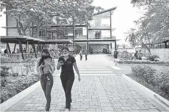  ?? FOTO: EL DIARIO ?? El crecimient­o del campus de la Puce en Portoviejo se ha dado en los tres últimos años.