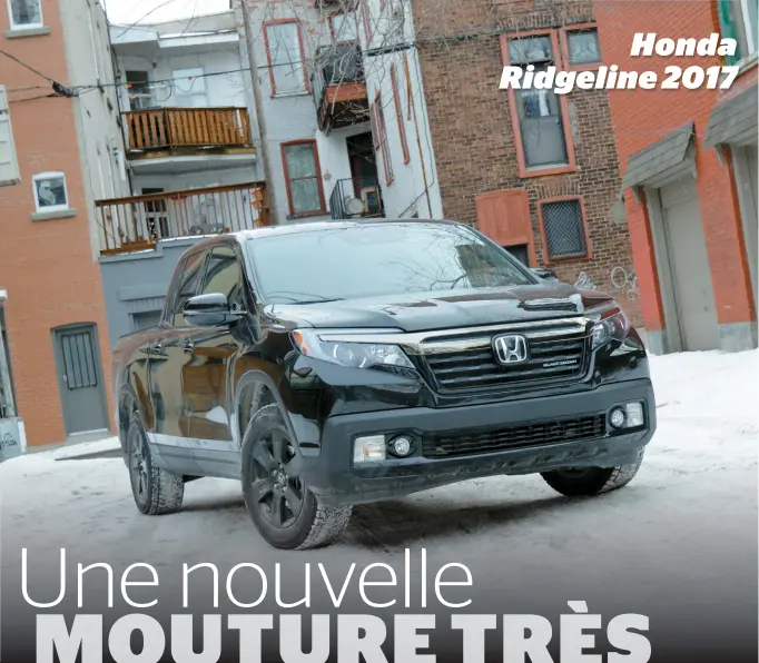  ??  ?? Honda Ridgeline 2017