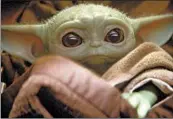  ?? DISNEY PLUS ?? Baby Yoda is known as “the Child” in “The Mandaloria­n.”