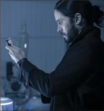  ?? JAY MAIDMENT/SONY PICTURES VIA AP ?? This image released by Sony Pictures shows Jared Leto in a scene from “Morbius.”