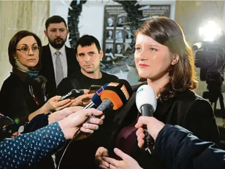  ?? FOTO ČTK ?? Neodstoupí­m. Výrazná tvář sociálních demokratů Jana Maláčová včera uvedla, že není důvod k rezignaci.