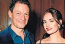  ?? EFE ?? Los actores Dominic West y Lily James, juntos en un estreno.