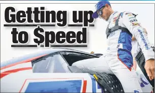  ?? ?? LAYING DOWN THE LARSON: Kyle Larson is the favorite to win Sunday’s NASCAR Cup Series race in Texas. And despite the short odds, he is also a good bet.