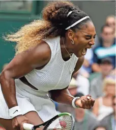  ??  ?? Serena WILLIAMS celebra tras ganar un punto