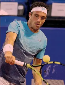  ??  ?? Marco Cecchinato, 25 anni, ad aprile ha vinto a Budapest