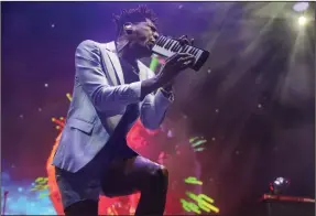  ?? (AP/Invision/Jack Plunkett) ?? Jon Batiste performs at the Austin City Limits Music Festival in October in Austin, Texas. “Oh my goodness. I’m still in a state of astonishme­nt and shock,” Batiste said Tuesday after learning of the Grammy nomination­s.