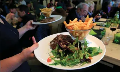  ?? Photograph: Godong/Alamy ?? The French government is arguing terms like ‘steak’ and ‘grill’ are associated with meat and should not be used on plant-based products.