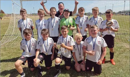  ??  ?? The Arklow Town side who defeated St Anthony’s to win the U-12 Premier division Jako Cup final.