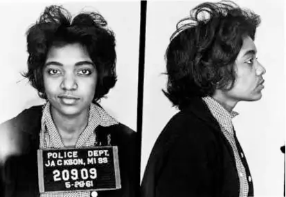  ?? JACKSON (MISS.) POLICE DEPARTMENT VIA NEW YORK TIMES ?? Ms. Brooks was arrested several times (including in Jackson, Miss.) during the 1961 Freedom Rides. One historian referred to her as “indefatiga­ble, indomitabl­e, and unforgetta­ble.”