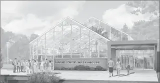  ?? MCCALLUM SATHER ?? Renderings from architectu­re firm McCallum Sather of the Gage Park greenhouse renovation project.