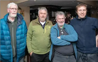  ??  ?? The Peckers: Jim Sheehan, Dick Combes, Des Higgins and Stephen McAvoy.