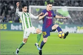  ?? FOTO: MANEL MONTILLA ?? Vermaelen aún no está al cien por cien recuperado de su rotura fibrilar