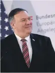  ??  ?? Mike Pompeo said sanctions focused on convention­al arms proliferat­ion by Iran