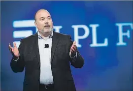  ?? LPL Financial ?? MARK CASADY, CEO of LPL Financial, speaks at its conference in San Diego.