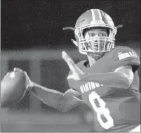 ??  ?? Homewood-Flossmoor quarterbac­k Dominick Jones locates a receiver against Lincoln-WayWest on Friday.