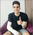  ?? INSTAGRAM ?? Marc Bartra, herido en el ataque