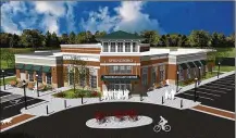  ?? CONTRIBUTE­D ?? Springboro’s new performing arts center will be named Premier Health Theater. Under the naming rights deal, the hospital is to make five annual $20,000 payments starting next October.