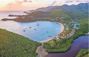  ?? PROVIDED BY CARLISLE BAY ?? In Antigua, Carlisle Bay is centered on a bay between beach and rainforest.