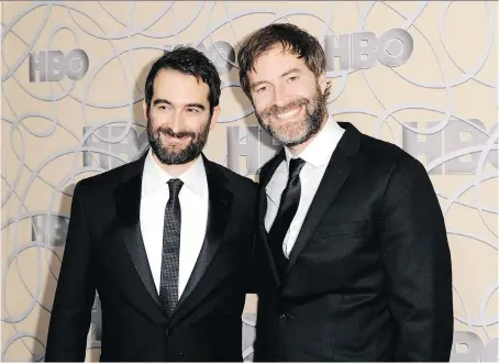  ?? RICHARD SHOTWELL/THE ASSOCIATED PRESS ?? Who says Joe Versus the Volcano isn’t fine cinematic fare? Filmmakers Jay Duplass, left, and Mark Duplass say joy comes when you let go of what you think you should like. “We are B-minuses that made it,” says Mark. “And that’s really no false modesty.”