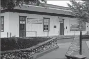  ?? Doug Walker/RN-T ?? Plans are underway for a major overhaul of the interior of the historic Adairsvill­e Depot. Rome native Jennifer Dickey and her students at Kennesaw State University are designing four new exhibit rooms in a project that could take up to 18 months to complete.