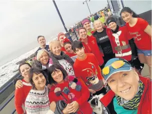  ??  ?? Cornelly Striders were well represente­d in the Porthcawl Parkrun last Saturday