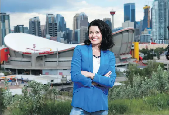  ?? JIM WELLS ?? Local business owner Emma May is volunteeri­ng with Yes Calgary 2026, a pro-Olympics lobby group that’s recently launched its social media campaign.