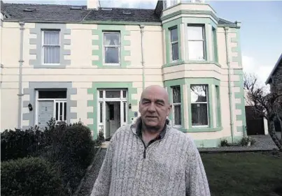  ??  ?? LOSING OUT: Stornoway guest house operator Derek McPherson says he was overcharge­d by 30% for years