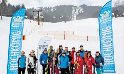  ??  ?? Die Teilnehmer des SN-Pistentest­s in der Skiregion Hochkönig kamen voll auf ihre Kosten.