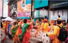  ??  ?? This Oct 16, 2016 image shows performers at a Diwali celebratio­n in Times Square in New York.