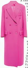 ?? ?? Chic and colourful coats.