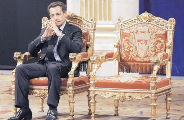  ?? FOTO: AP ?? El ex Presidente francés Nicolas Sarkozy durante una ceremonia en París, en mayo de 2007.