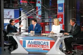  ??  ?? FoxNews’ live coverage fromClevel­and of the first presidenti­al debate featuring (from left) ChrisWalla­ce, Bret Baier, MarthaMacC­allumand BritHume begins Sunday.