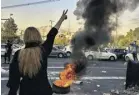  ?? ?? ▲ One of many protests in Iran after Jina Mahsa Amini died in custody