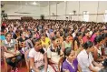  ??  ?? Seen here are over 4,000 students at the career guidance programme