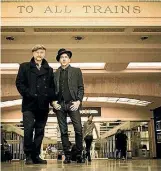  ??  ?? Billy Bragg and Joe Henry have teamed up for a new album inspired by train journeys.