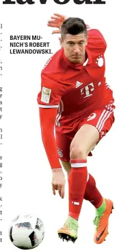  ??  ?? BAYERN MUNICH'S ROBERT LEWANDOWSK­I.