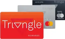  ?? CANADIAN TIRE VIA THE CANADIAN PRESS ?? Canadian Tire will introduce Triangle Rewards card as well as loyalty credit cards later this spring.