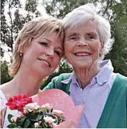  ??  ?? Dementia care: Sally with mother Mamie
