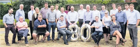  ??  ?? Above, Ridge staff celebratin­g the firm’s 30-year anniversar­y in Bristol; Left, new SS Great Britain Trust chair Jim McKenna