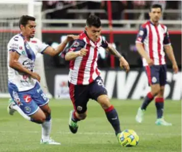  ?? | MEXSPORT ?? En Chivas no hay desesperac­ión por conseguir su segundo triunfo del torneo, asegura Michael Pérez.